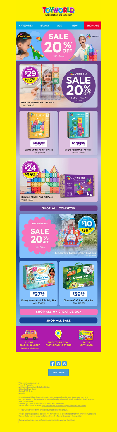🥳 20% Off Selected CONNETIX & My Creative Box Sets 🥳