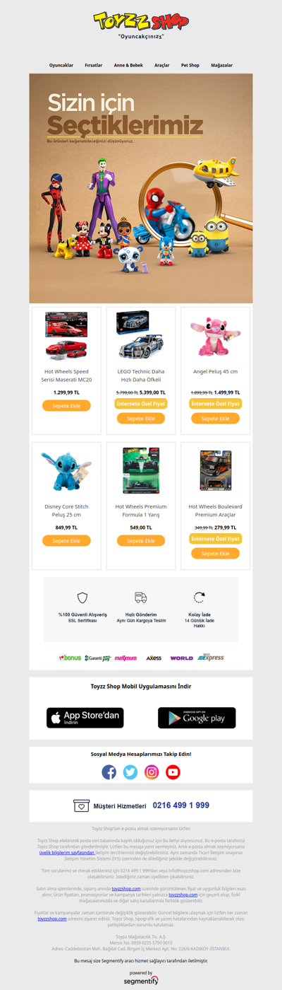 Bu ürünleri beğenebileceğinizi düşünüyoruz!