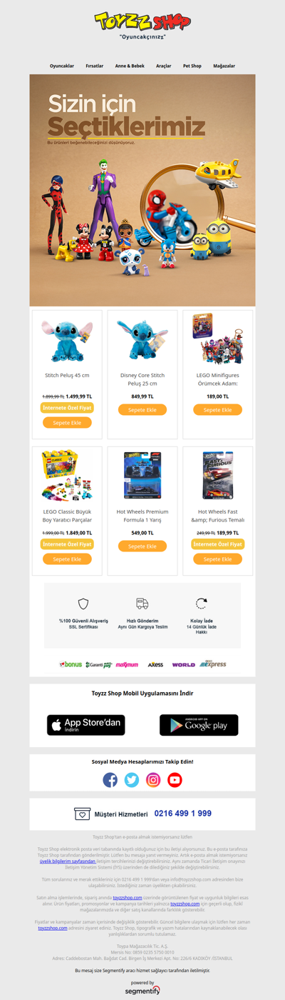 Bu ürünleri beğenebileceğinizi düşünüyoruz!