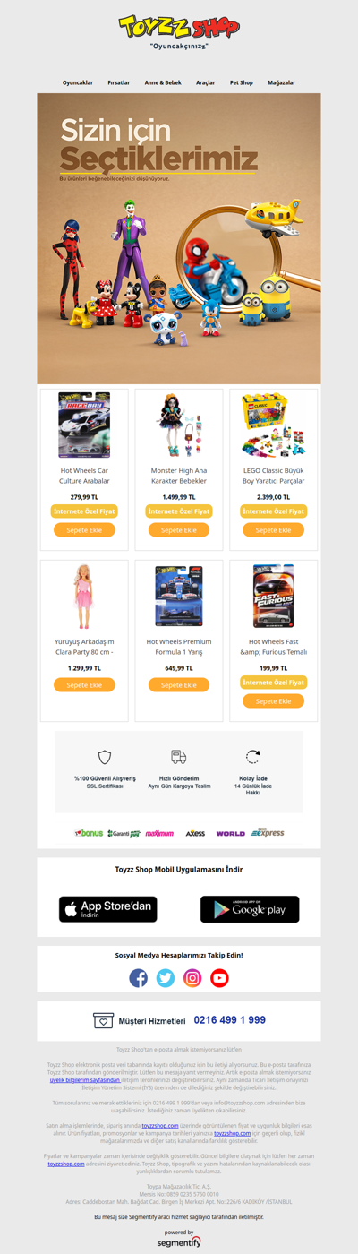 Bu ürünleri beğenebileceğinizi düşünüyoruz!