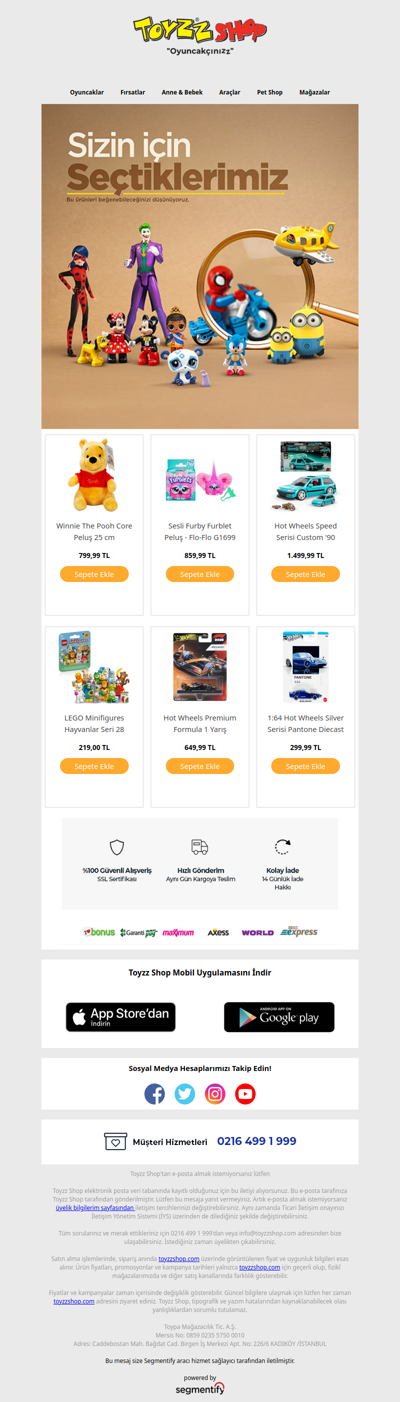 Bu ürünleri beğenebileceğinizi düşünüyoruz!