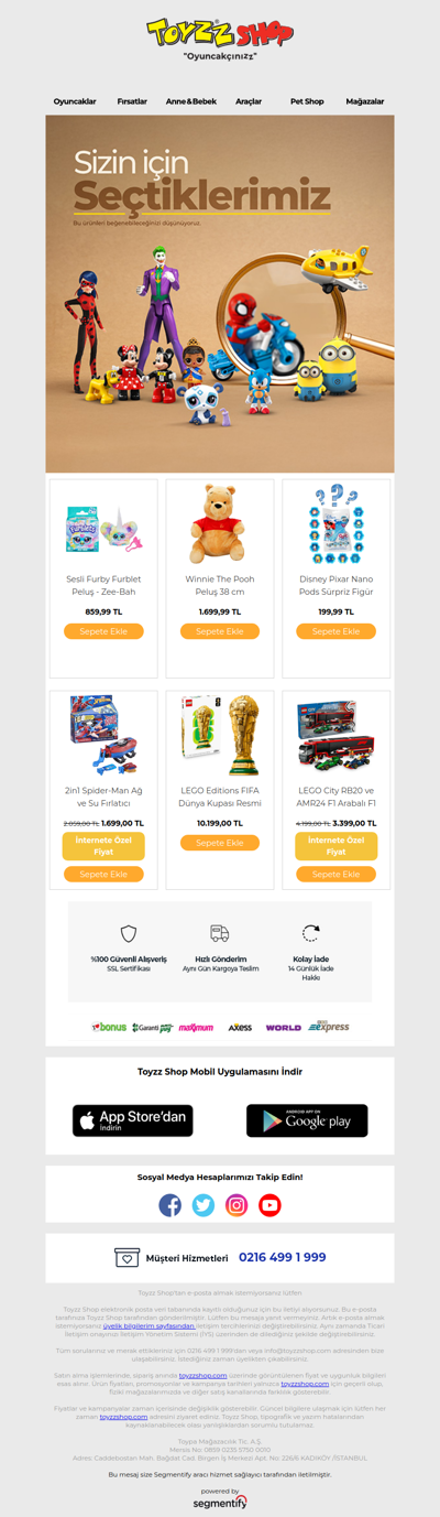 Bu ürünleri beğenebileceğinizi düşünüyoruz!