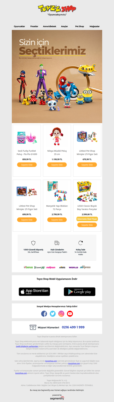 Bu ürünleri beğenebileceğinizi düşünüyoruz!