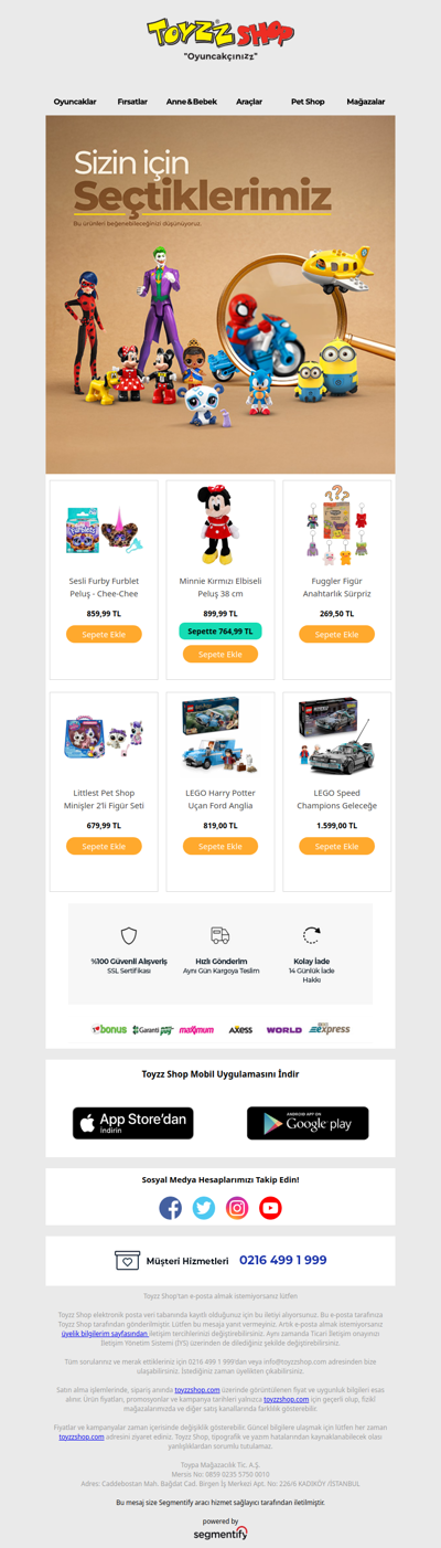 Bu ürünleri beğenebileceğinizi düşünüyoruz!