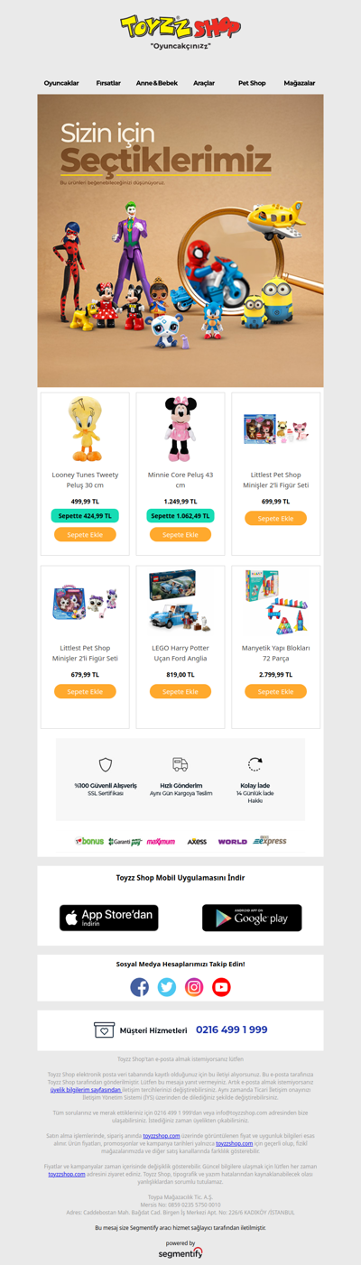 Bu ürünleri beğenebileceğinizi düşünüyoruz!