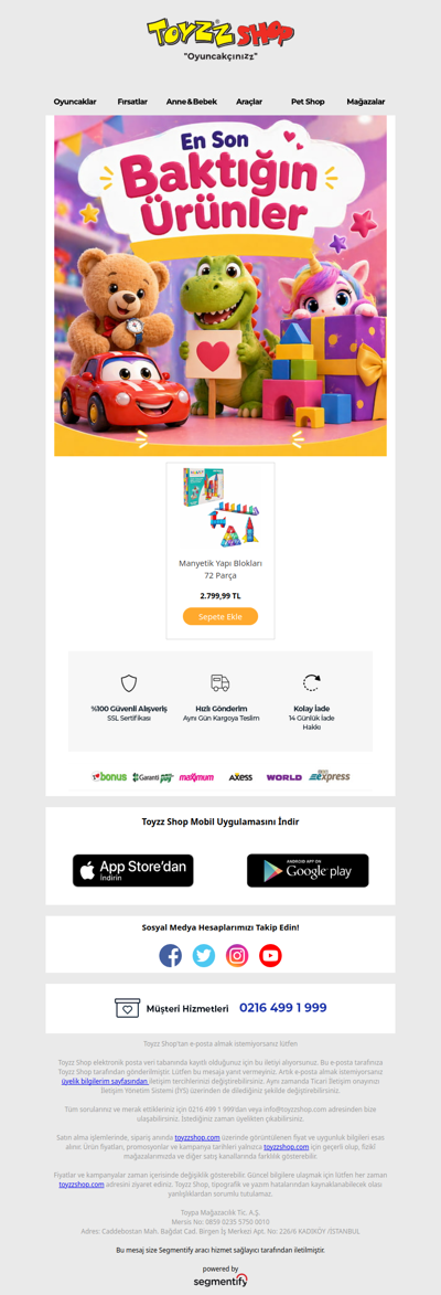 En Son Baktığın Ürünler