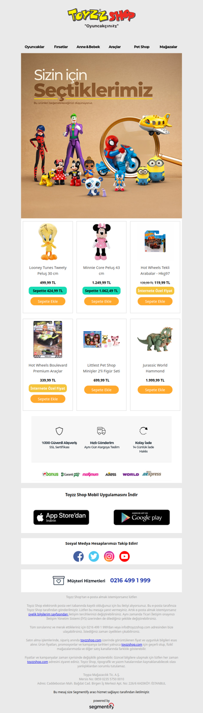 Bu ürünleri beğenebileceğinizi düşünüyoruz!