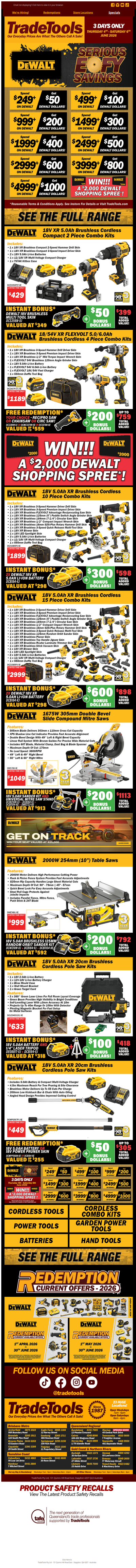 🔥 DeWALT Serious EOFY Savings Starts Now!
