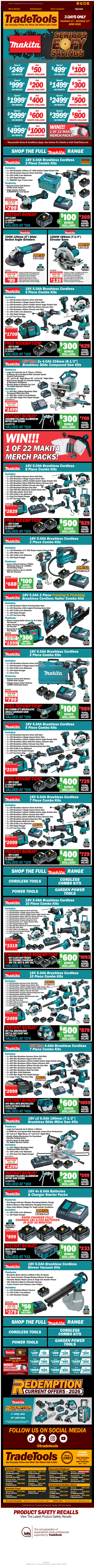 💰 MAKITA Serious EOFY Savings Starts Now!