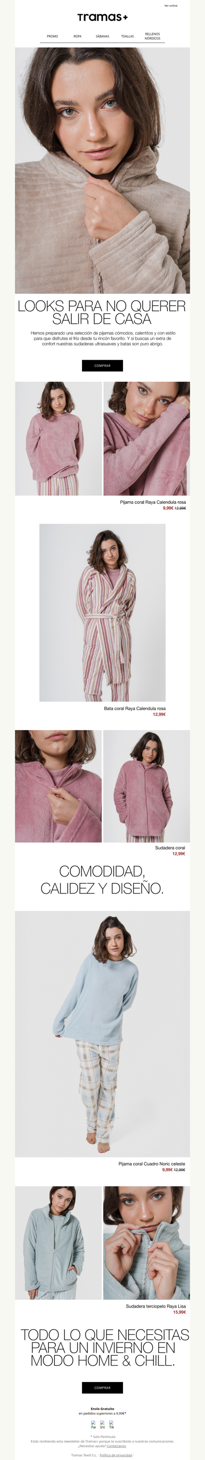 Hasta -20% en Pijamas de invierno