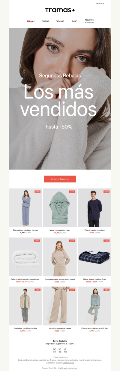 Hasta -50% en el top ventas