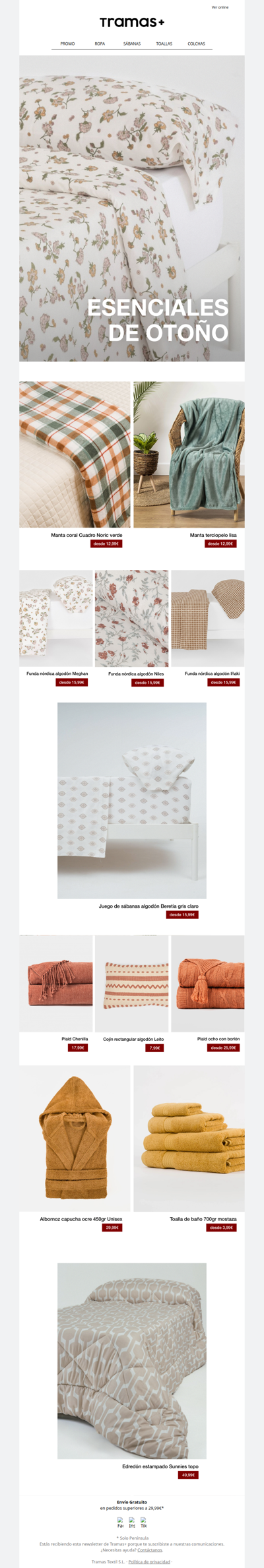 Imprescindibles de Otoño desde 3.99€