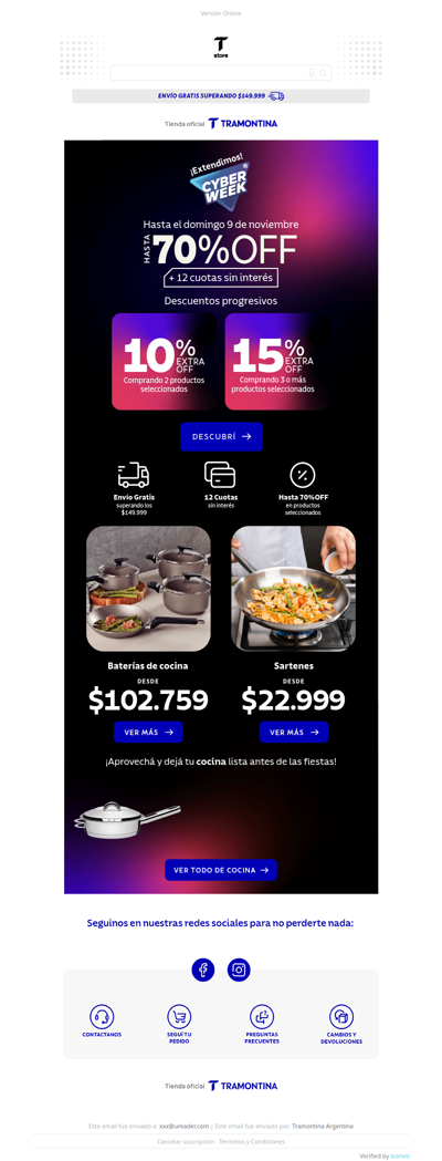 ⏰¡Mañana termina! Extra OFF comprando 2 o más...