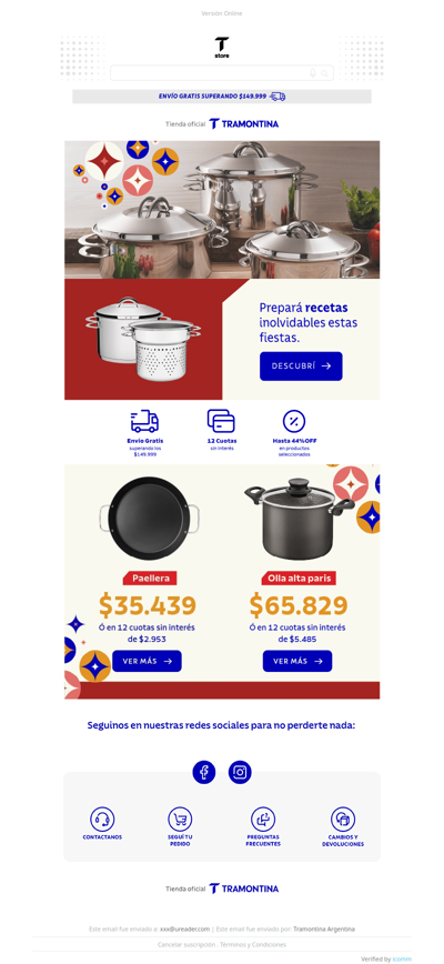 🎄✨Prepará recetas inolvidables! Ollas y Paellas hasta 44% OFF