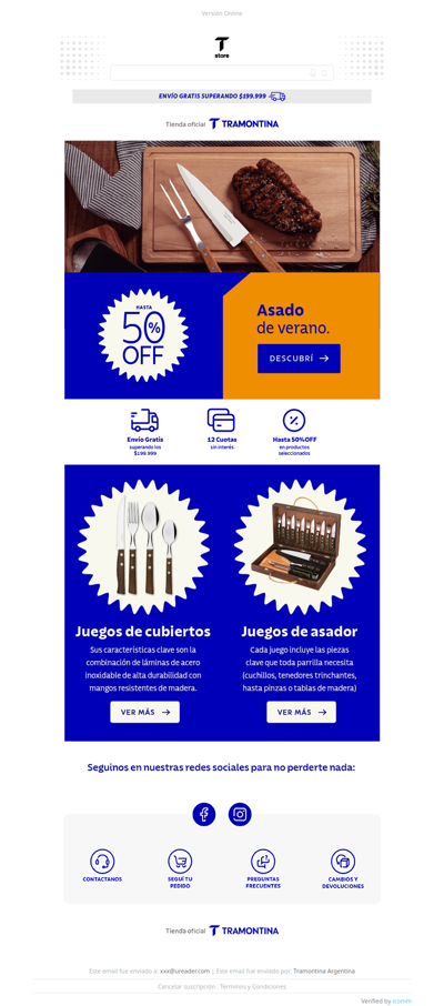 🔥 Asado de verano hasta 50% OFF 😏