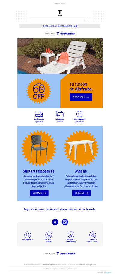 Tu rincón de disfrute tiene hasta 60% de descuento ☀️