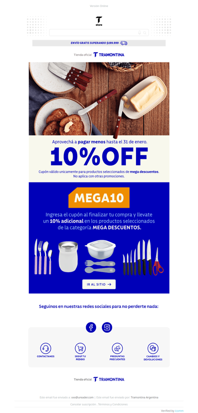 🎫 ¡Mega descuentos + Cupón! : 10%OFF Extra hasta el 31 de enero.