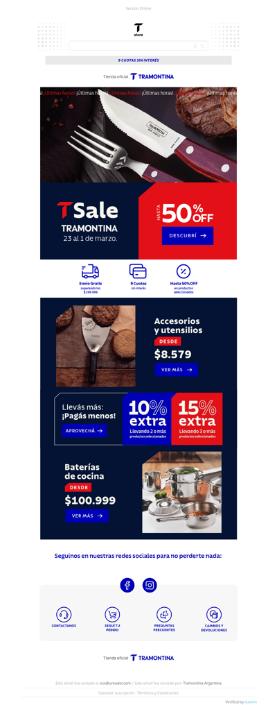 T-Sale termina pronto! Llevate eso que necesita tu cocina 💳✨