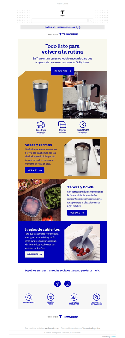 Te ayudamos a volver a la rutina 😉👌