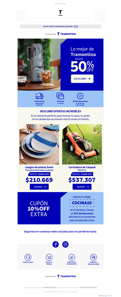 🤩 Lo mejor de Tramontina hasta 50% OFF