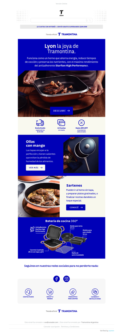 ✨ Conocé Lyon: La joya de Tramontina con hasta 40% OFF