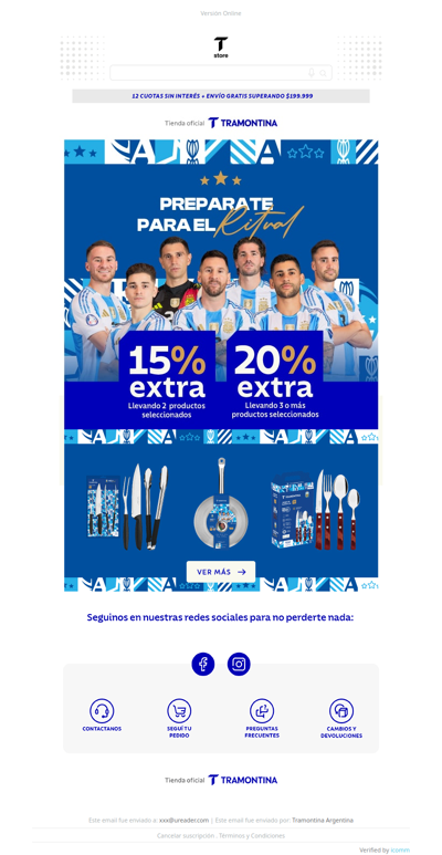 🇦🇷 Prepará el ritual ⚽ con hasta 20% extra