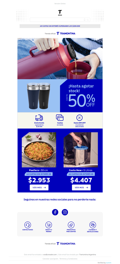 ⏰ Hasta agotar stock: aprovechá hasta 50% OFF en tu cocina