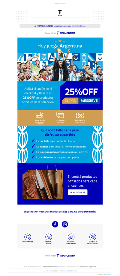 🇦🇷 Hoy la previa tiene sabor a Selección… y 25% OFF
