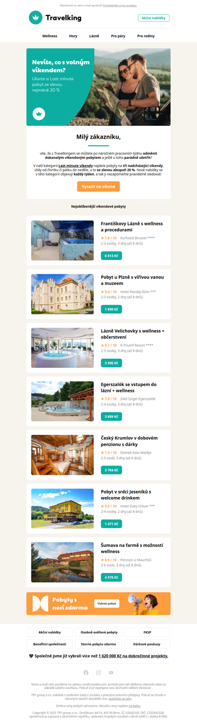 Vyrazte na víkendový pobyt plný relaxu 😍