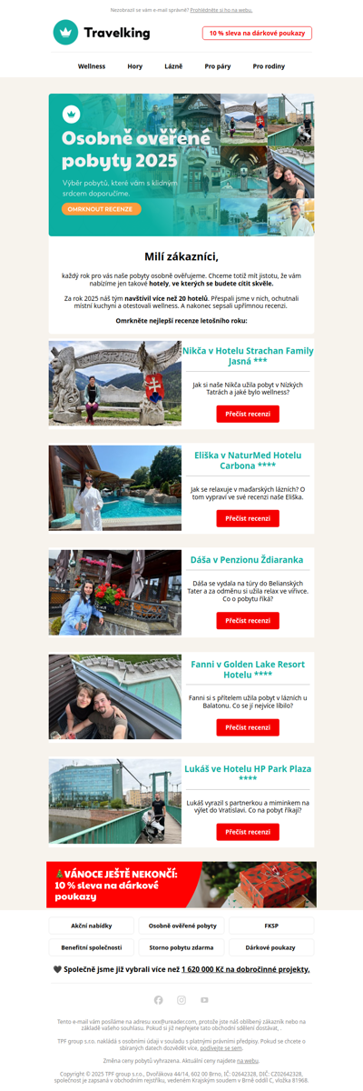 Osobně ověřené pobyty 👍