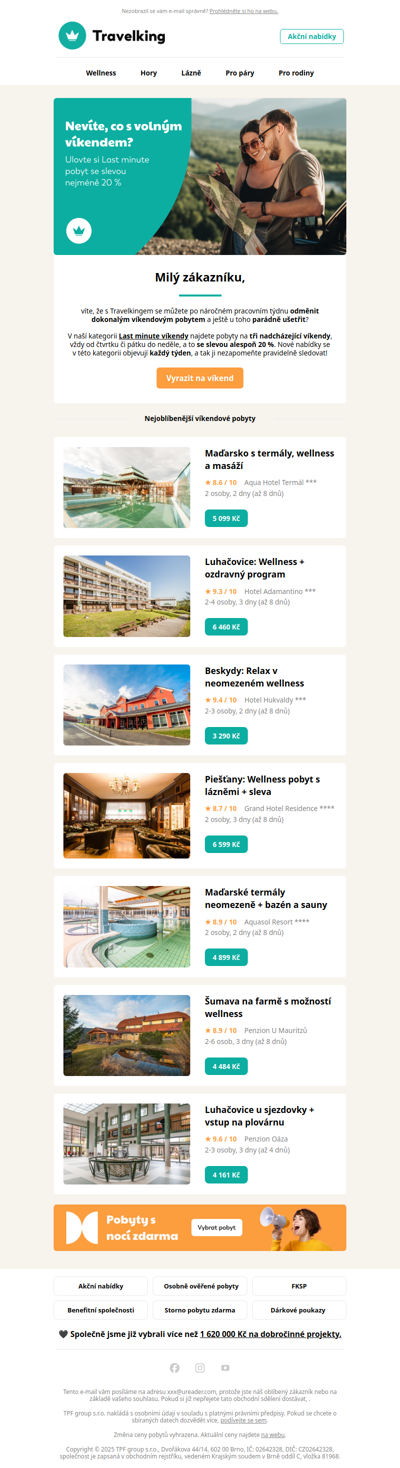 Vyrazte na víkendový pobyt plný relaxu 😍