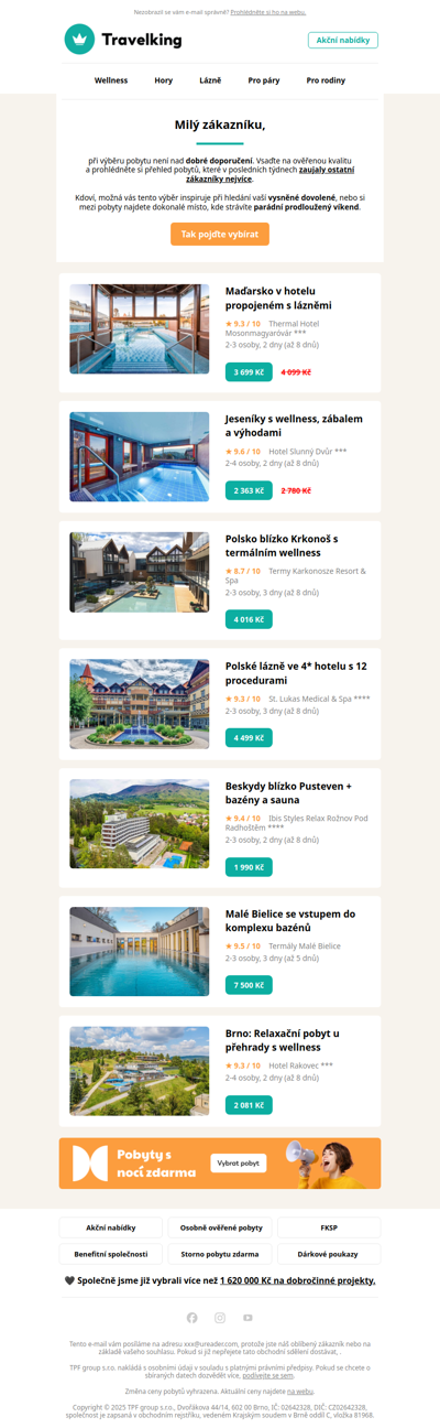 Nejoblíbenější pobyty 💚