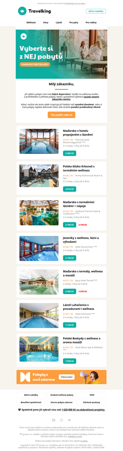 Nejoblíbenější pobyty 💚