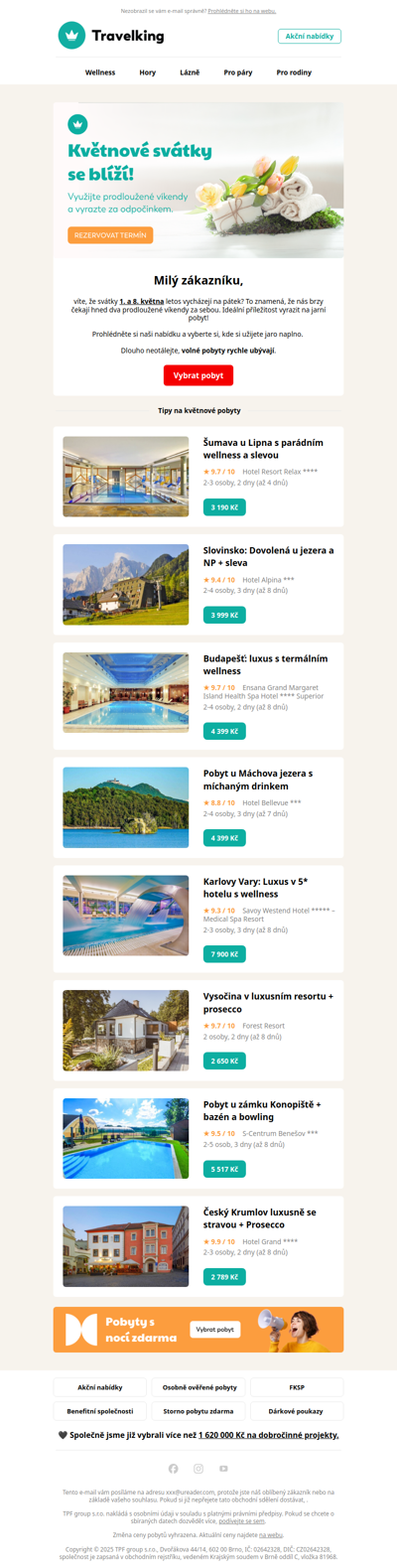 🌸 Blíží se květnové volno. Už máte plány?