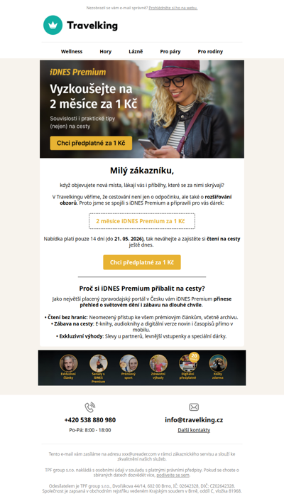 🎁 Dárek pro vás: iDNES Premium za 1 Kč