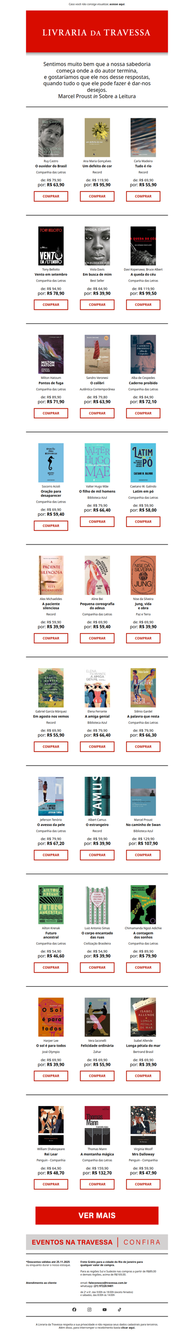 Mais de 400 por menos