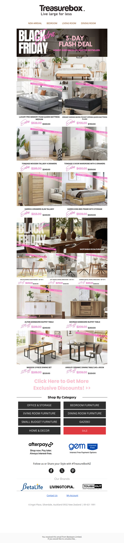 Black Friday Extra: 3 Days Only (22–24 Nov)