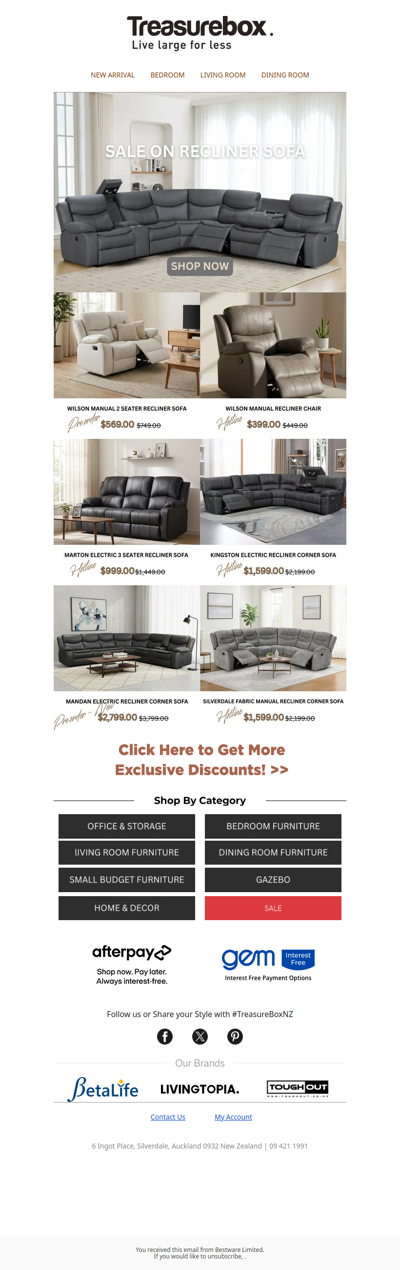 Your Comfiest Summer Starts Here — Recliners Now On Sale