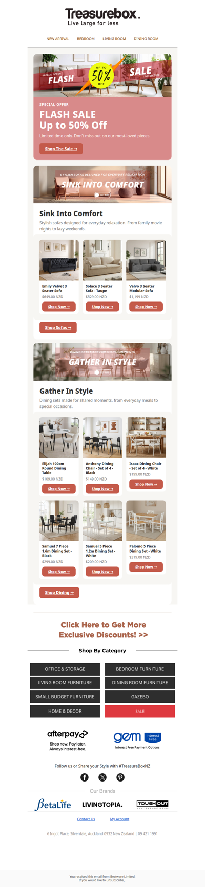 🛋️ Flash Sale Is On – Up to 50% Off Your Home Favourites