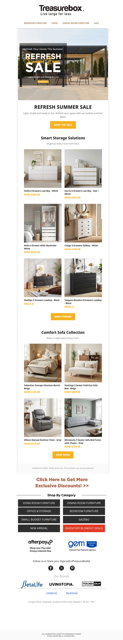 Refresh Your Home ☀️ Summer Sale Is On Now