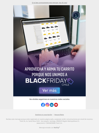 , prepárate: Treck se une al Black Friday