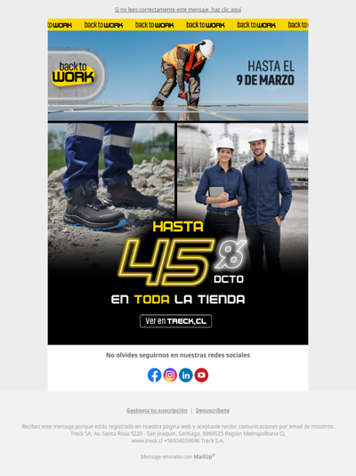 , quedan 5 días de Back to Work: hasta 45% de descuento