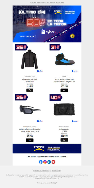 ⏰ ¡ÚLTIMO DÍA Cyber!  no te quedes sin tus ofertas 👷