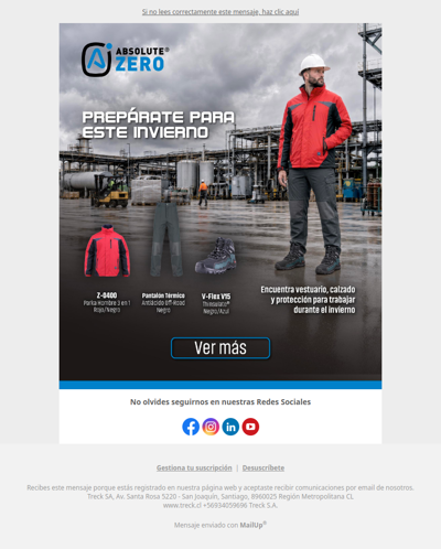 Prepárate para este Invierno con Treck