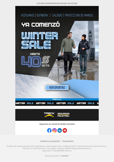 HASTA 40% OFF WINTER SALE, ¡Ya comenzó! ❄️