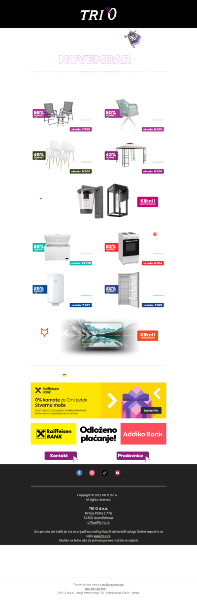 Sniženja koja brzo nestaju!