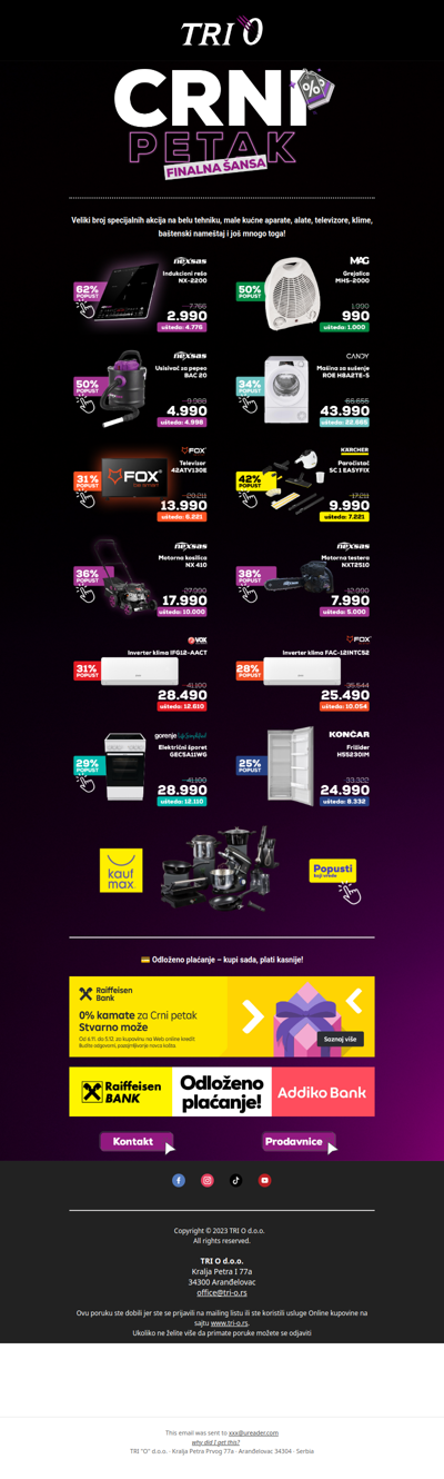 CRNI PETAK - VREME ISTIČE!