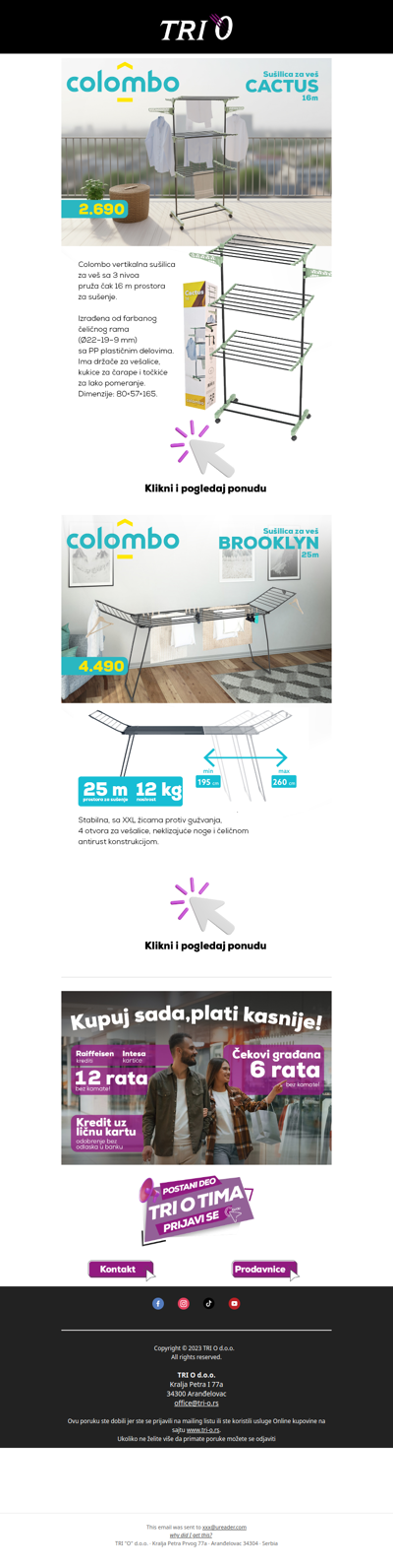 Sušilice za veš već od 2.690 RSD – 16m i 25m prostora!