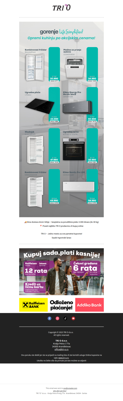 Uštedi i preko 16.000 RSD na beloj tehnici!
