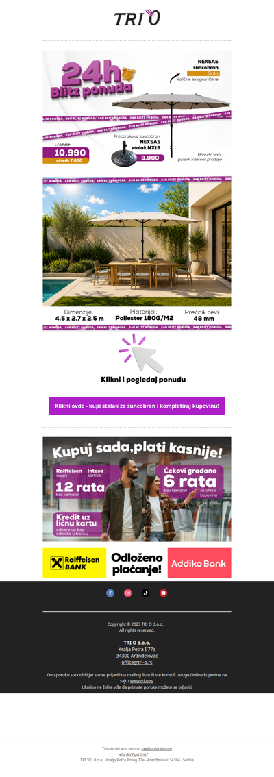 Hlad od 4,5 metra po ceni koja se ne viđa često!